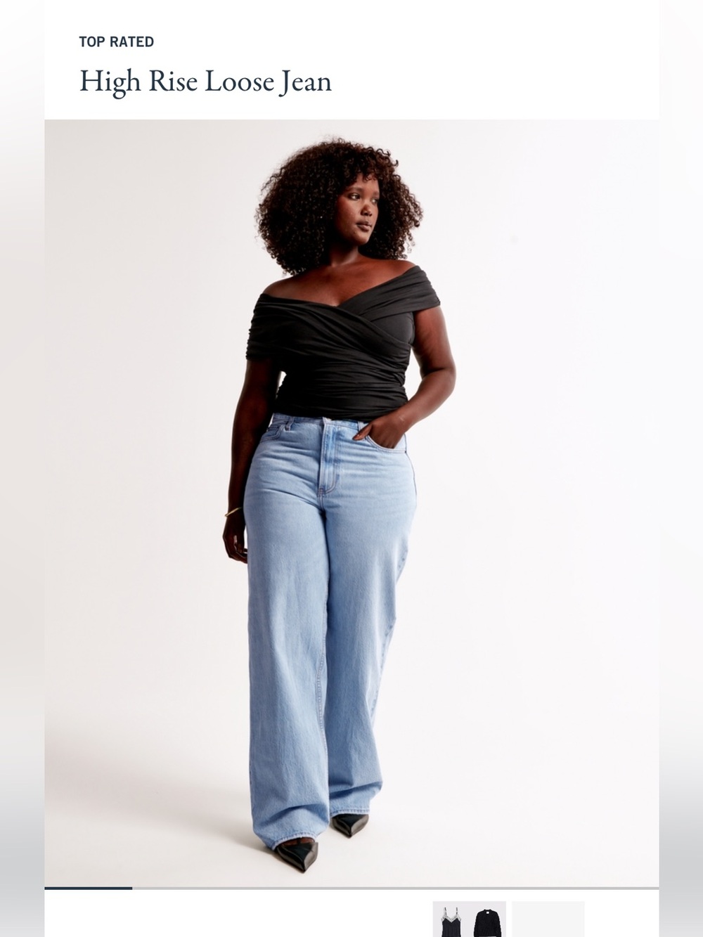 Abercrombie & Fitch Light Blue “The loose high rise”